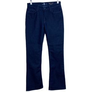 7 for All Mankind Hi Waist Dark Denim Bootcut Jean